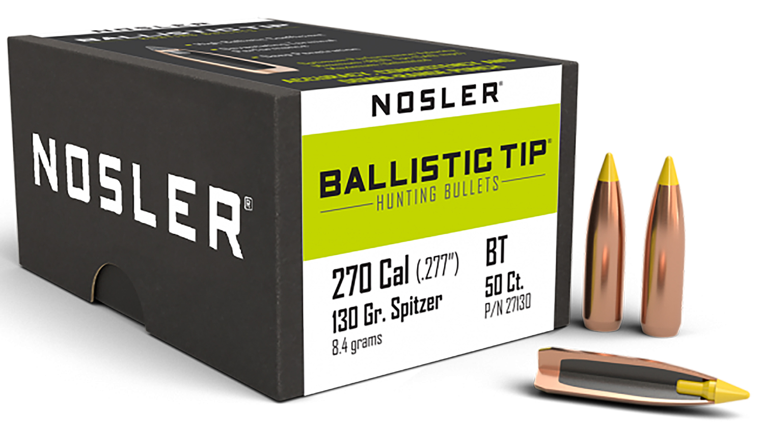 Nosler .270 130gr Spitzer 1 20167 51654