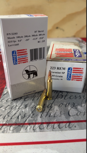 1776 Ammo 223 REM 55gr Varmint LSP